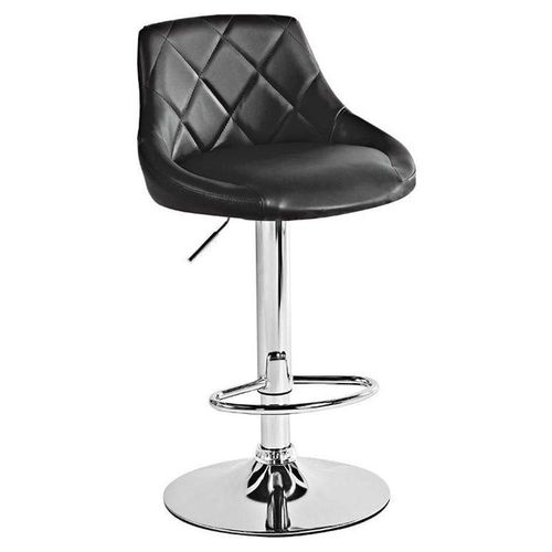Set De 2 Bancos Para Barra Con Respaldo Negro