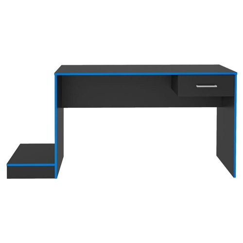Escritorio Mesa de computo Mesa de Trabajo Bertolini GAMER Negro Azul