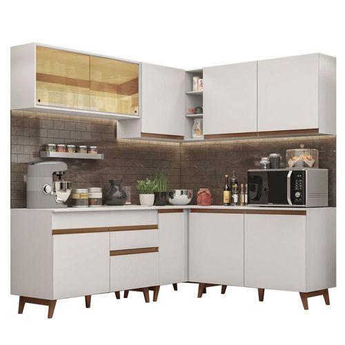 Madesa Gabinete Integral Esquinero 382cm Reims Blanco 01