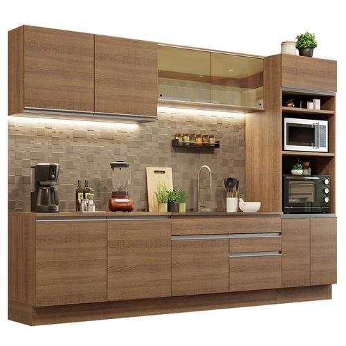 Cocina Integral 310cm Glamy Madesa 01 Marron