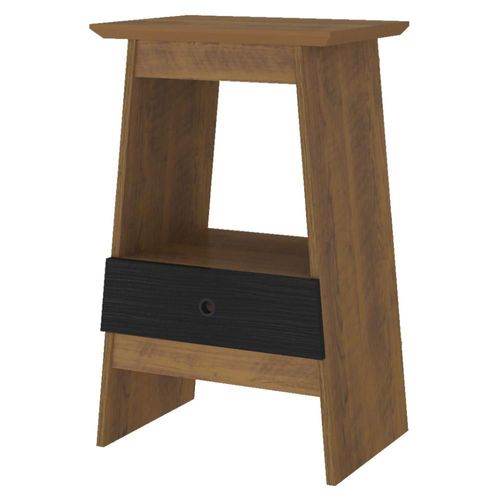 Mesa Lateral Auxiliar De apoyo De Teléfono Bertolini EDEN Pino Negro