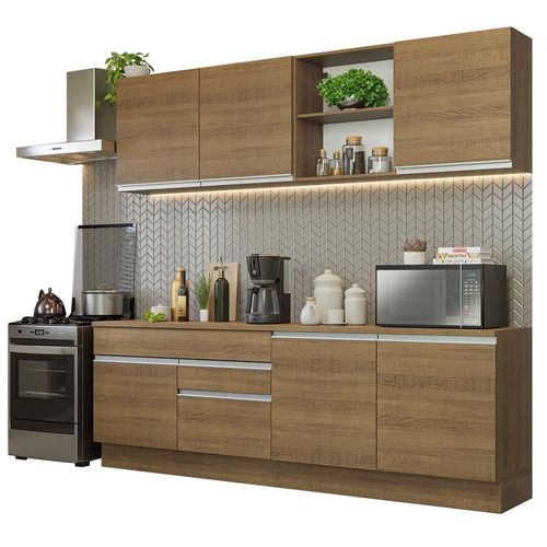 Cocina Integral 240cm Glamy Madesa 06 Marron