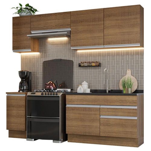 Cocina Integral 240cm Glamy Madesa 07 Marron