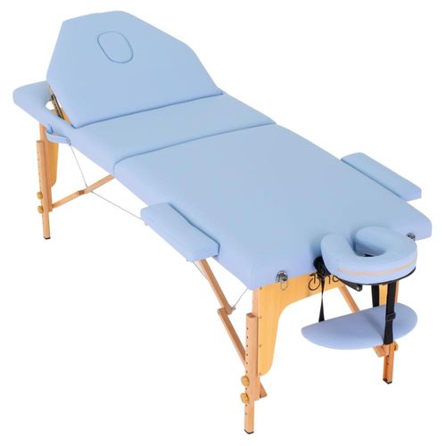 Cama Masaje Onof Portatil Profesional Modelo Ancho (Azul Maya)