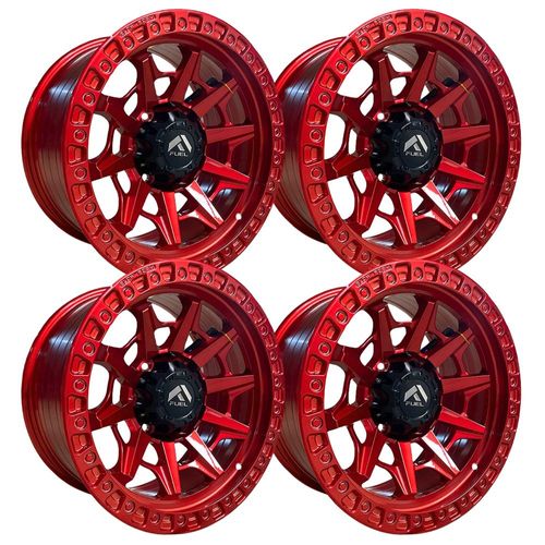 4 Rines Hyper Red 17 6x139.7 Toyota Hilux, Ford Ranger