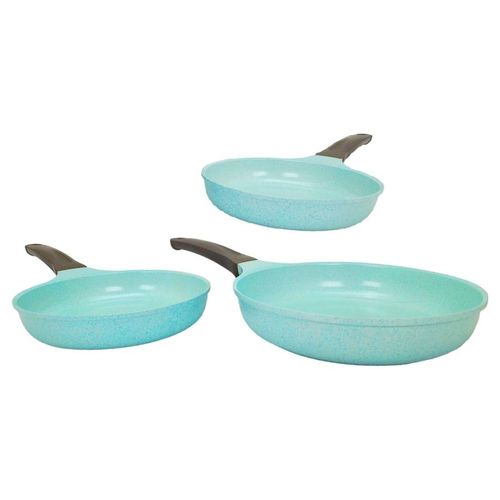 SET DE 3 SARTENES CON RECUBRIMIENTO DE JADE