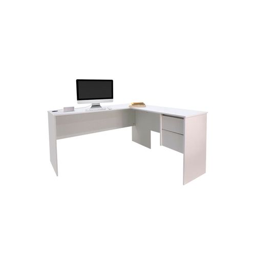 Escritorio En L Day LIly Con Cajón Y Pasacables