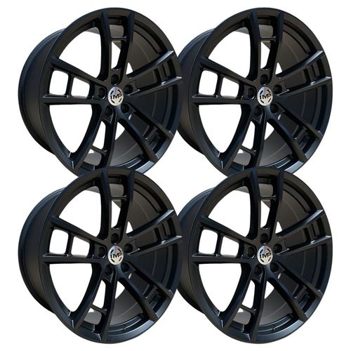 4 RINES PROGRESIVOS BLACK MATTE 20 5X115 Honda CR-V, MUSTANG,CHARGER, CHALENGER,