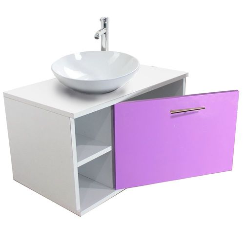 Gabinete Baño Flotante Monomando Ovalin armado Accesorios