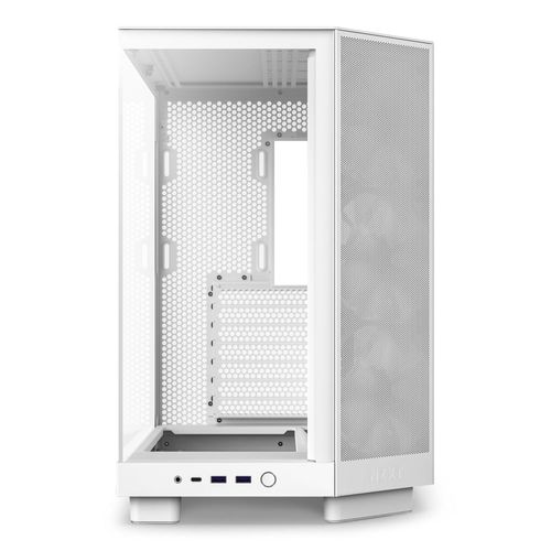 GABINETE NZXT H6 FLOW RGB BLANCO ATX S/FUENTE CRISTAL USBC C-H61FW-R1