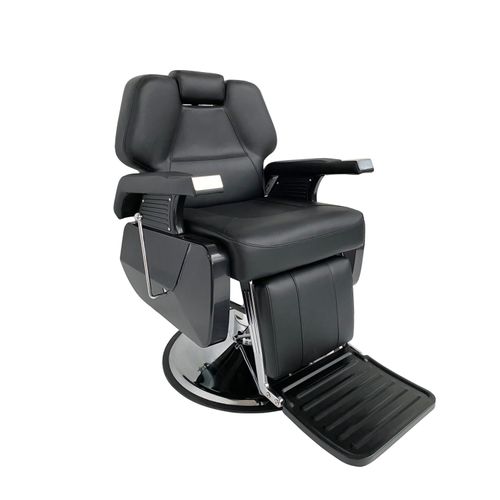 Sillón Hidráulico De Barberia Letmex Negro A20