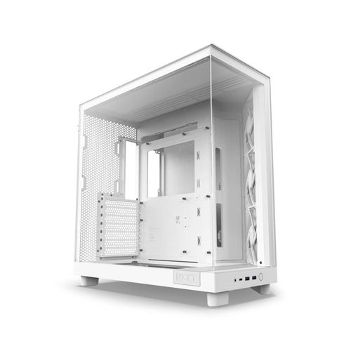 GABINETE NZXT H6 FLOW BLANCO ATX S/FUENTE CRISTAL USB 3.2 TIPO-C