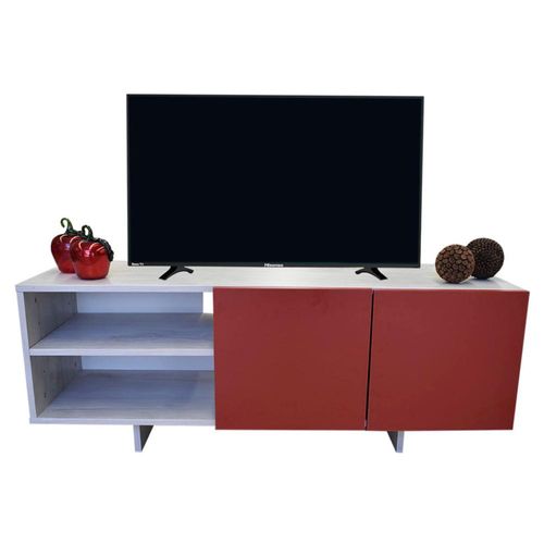 Centro de Entretenimiento Suecia Mueble para TV de 50\ Blanco Rojo