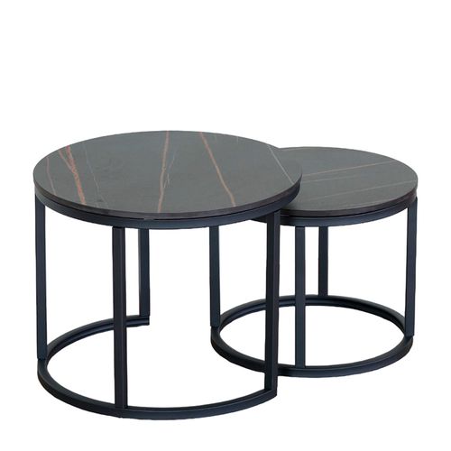 Set de Mesas Ilios Innova Auxiliares 2 Piezas Negro