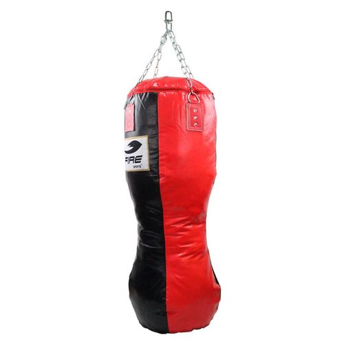 Costal de Box Fire Sports PU punching bag Negro-Rojo 120cm Sin relleno