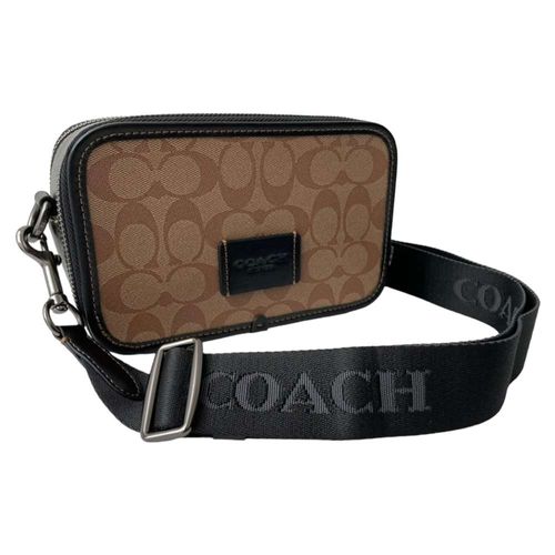 Bolsa Crossbody Coach para Hombre Signature Camara Brown