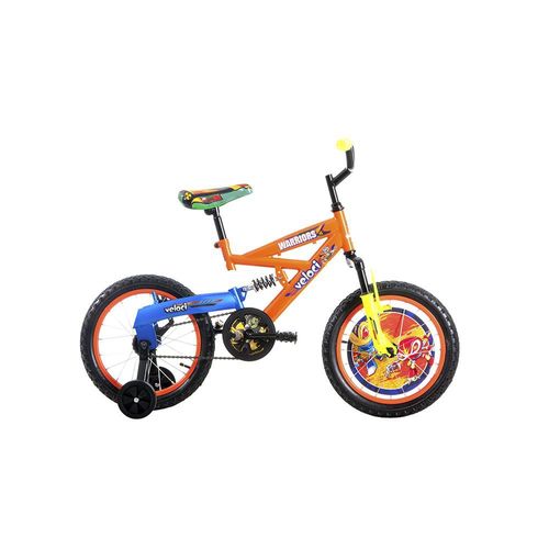 Bicicleta Veloci Warriors Rodada 16 Naranja Infantil