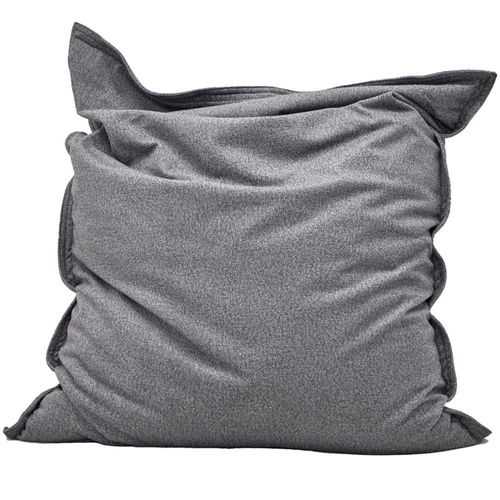 Puff para Interiores Tapizado en Tela Resistente de Alta Gama Gris