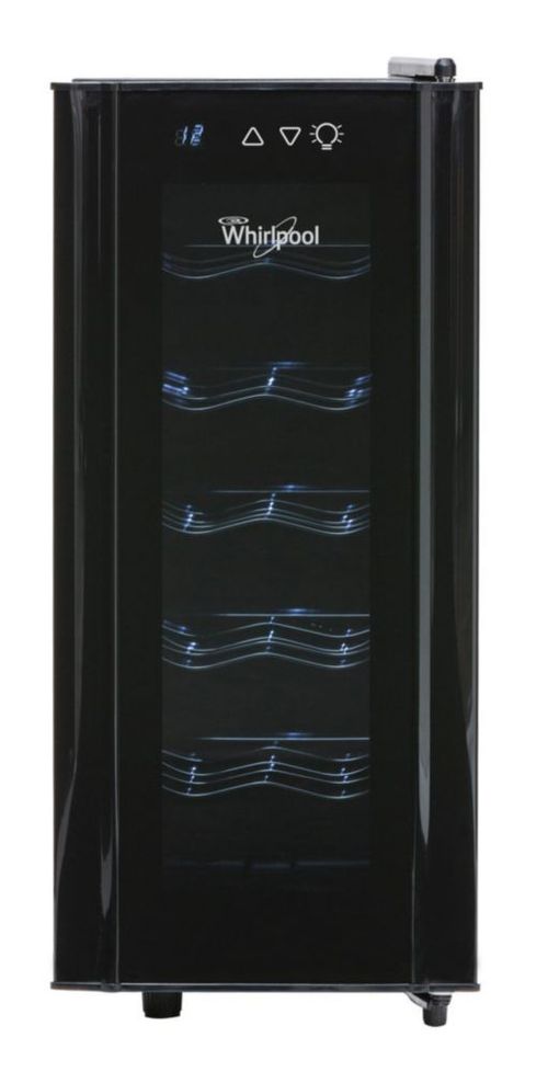 Cava Refrigerador Whirlpool WW2001B para 12 Botellas Color Negro