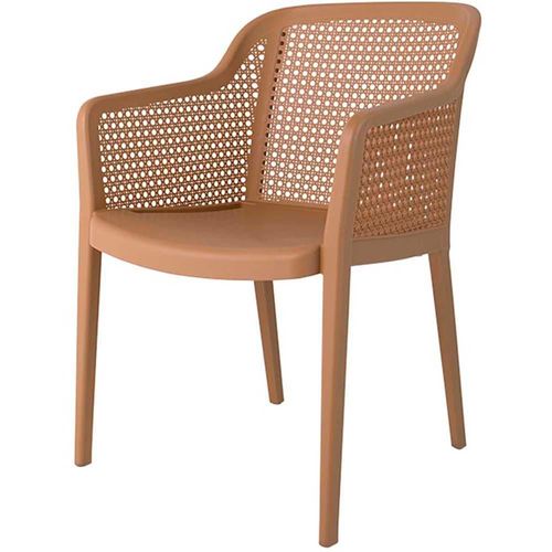 Lagoon Silla de Comedor Clásica con Descansabrazos para Exterior e Interior con Protección Solar UV, Modelo Grace