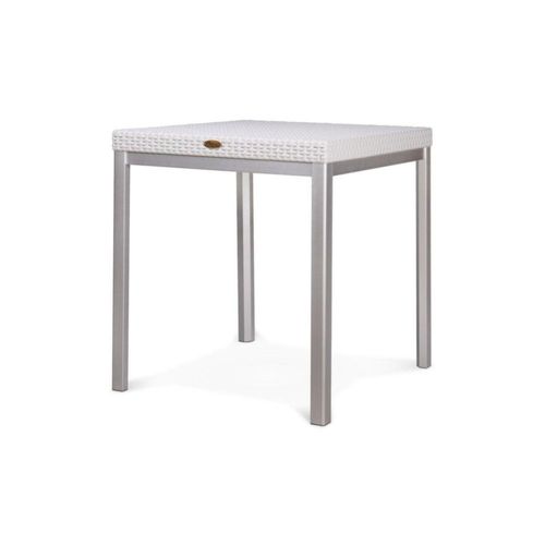 Mesa de Comedor Cuadrada Tipo Rattan Apta para Exterior con Protección UV Modelo Russ