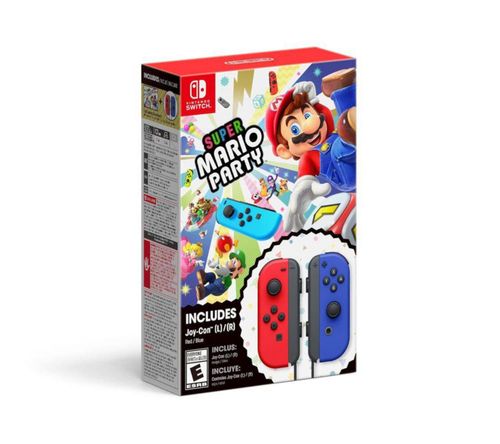 Super Mario Party + Red  Blue Joy-Con Bundle