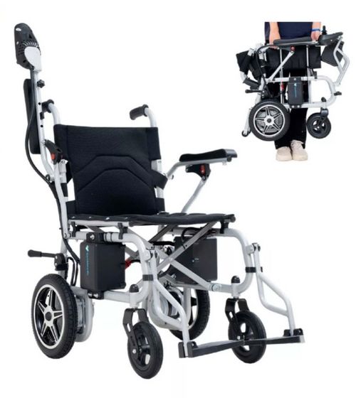 Gambimedic Silla De Ruedas Electrica Acero 32kg Mod. Gm6013a Soporta 100kg Todoterreno Permitida En Aviones Portatil Para Viaje Plegable 2 Motores