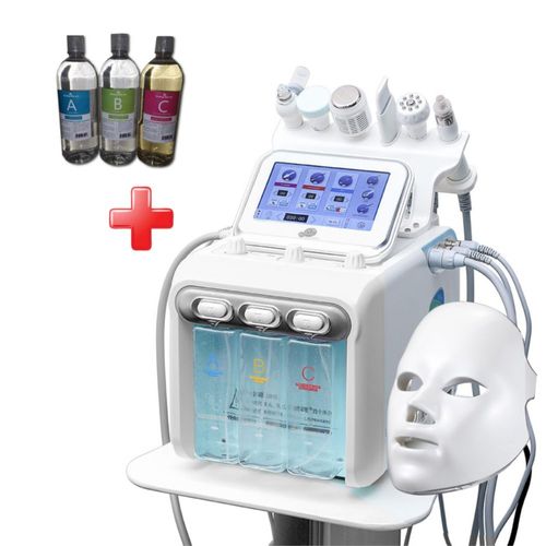 Hydra Dermoabrasión 7 En 1 con Mascara + Soluciones ABC 250lts