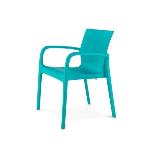 Silla de Comedor con Descansabrazos para Interior y Exterior con Protección UV, Modelo Alissa