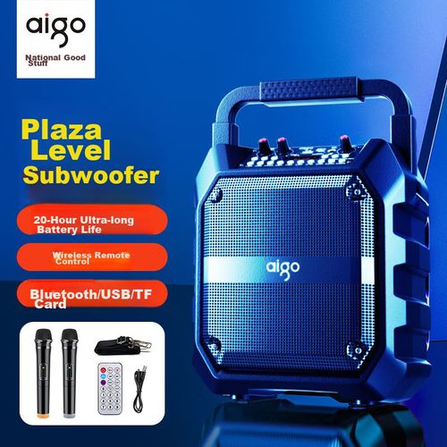 Bocina Bluetooth KTV con 2 micrófonos