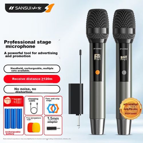 Micrófono SANSUI K73 Inalámbrico Metal