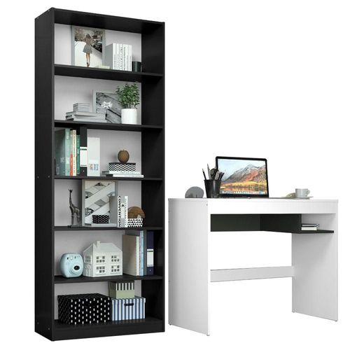 Escritorio Madesa Rubi y Librero Organizador 6908 BN