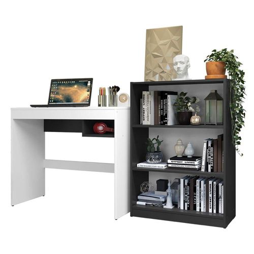 Escritorio Madesa Rubi y Librero Organizador 6907 BN