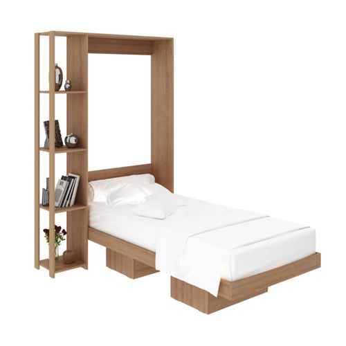 Base Cama Individual Abatible Con Estantes CM8025.0002