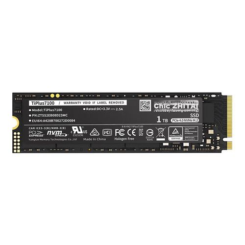 SSD Changjiang TiPlus7100 1TB Negro