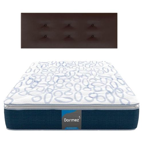 Colchón Ortopédico Dormez Matrimonial Evolution + Cabecera Empotrable