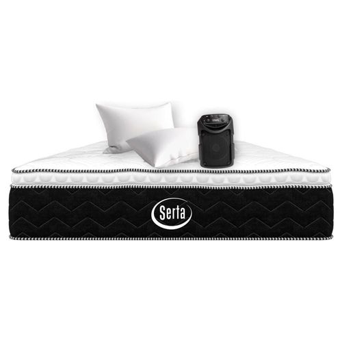 Colchón Individual Serta Memory Premium + 2 Almohadas + Bocina