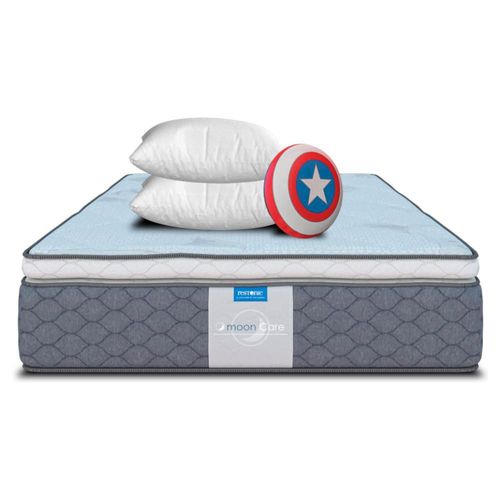 Colchón Individual Restonic Premium Europa + 2Almohadas y Cojín Héroe