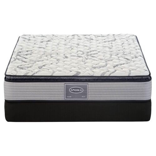 Colchon América Matrimonial Bloom Con Tratamiento Antibacterial