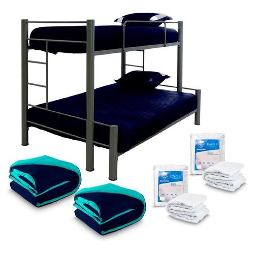 Litera Individual-Matrimonial + Blancos Spring Air