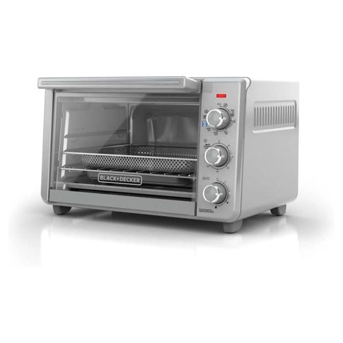 Horno Tostador con Aire 2 en 1 B+D 6 Rebanadas Plateado - H1312