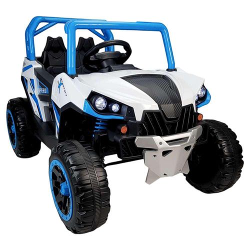 Montable Electrico para Niños Coche con Control Remoto Luz 12v Azul