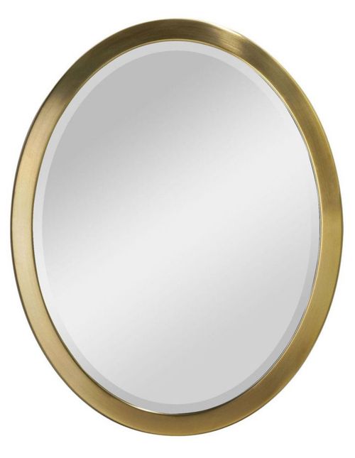 Espejo decorativo Fine Art Tj Ovalado 58x76 cm Oro Cepillado