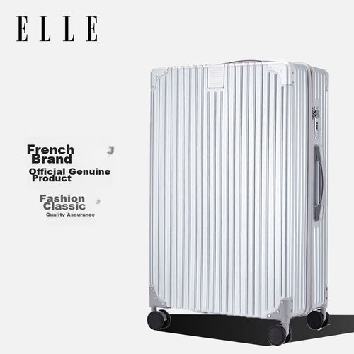 Maleta ELLE 5510B Plateada 20 pulgadas con Cerradura TSA