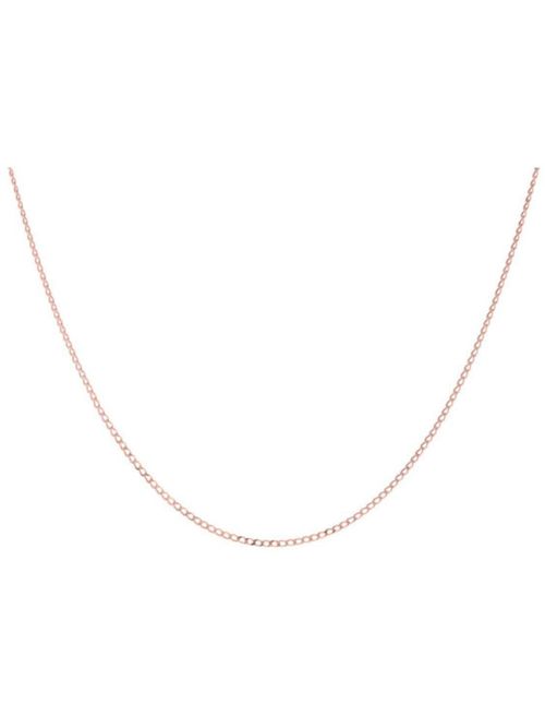 Cadena De Oro Rosa 14K 45 Cm