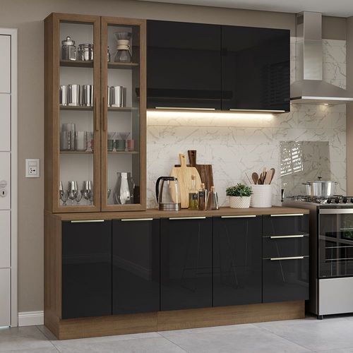 Cocina Integral Completa Armario de Vidrio Madesa Lux MN 03