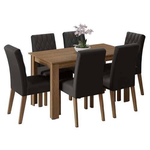 Mesa de Comedor con Mesa y 6 Sillas Madesa Allegro MN 01