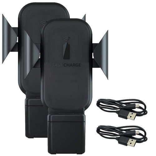 Cargador Inalámbrico de Auto 3 en 1 SuperCharge MXCOM-003 Cargador en Base de Auto para iPhon