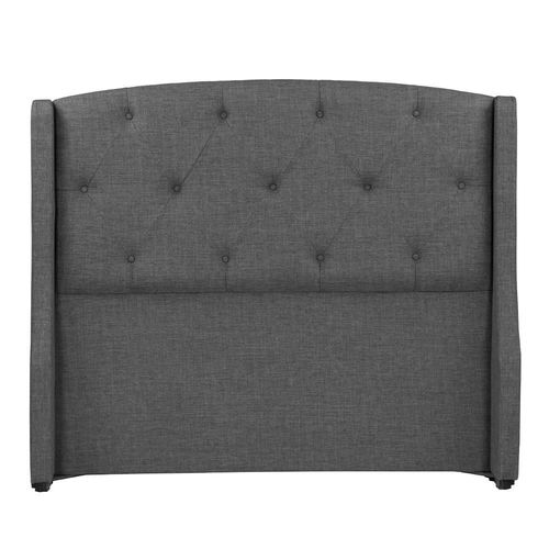 Cabecera Matrimonial Dicasa Zefyr Gris Oscuro CDZ