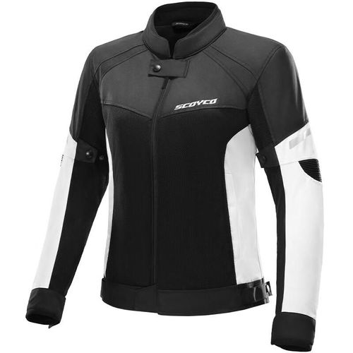 Conjunto de Motociclismo Protección CE 7 Piezas Negro y Blanco Para Hombre Talla XCH